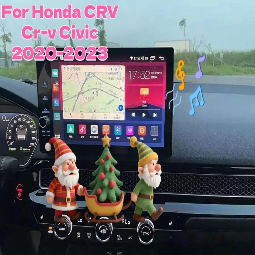 

11,5 "мультимедийный видеоплеер радио CarPlay для Honda CRV Cr-v Civic 2020-2023 Android стерео автомобильный GPS-навигатор сенсорный экран