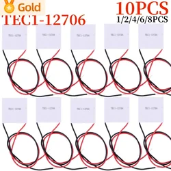 1-10PCS TEC1-12706 Thermoelectric Cooler Peltier Elemente Module 65W 12V 5.8A Plate Module for Cooling for Power Generation