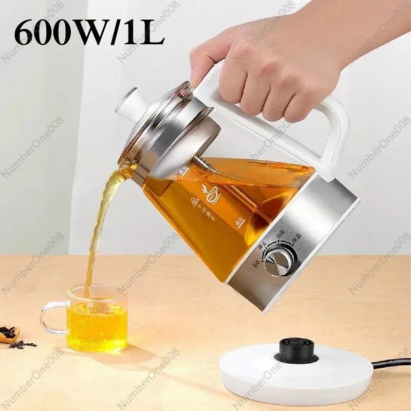 110V 220V Tea Maker Black Tea Pu'er Glass Steaming Teapot Automatic Thermal Insulation Steam Boiling Teapot Health Pot 1000ML