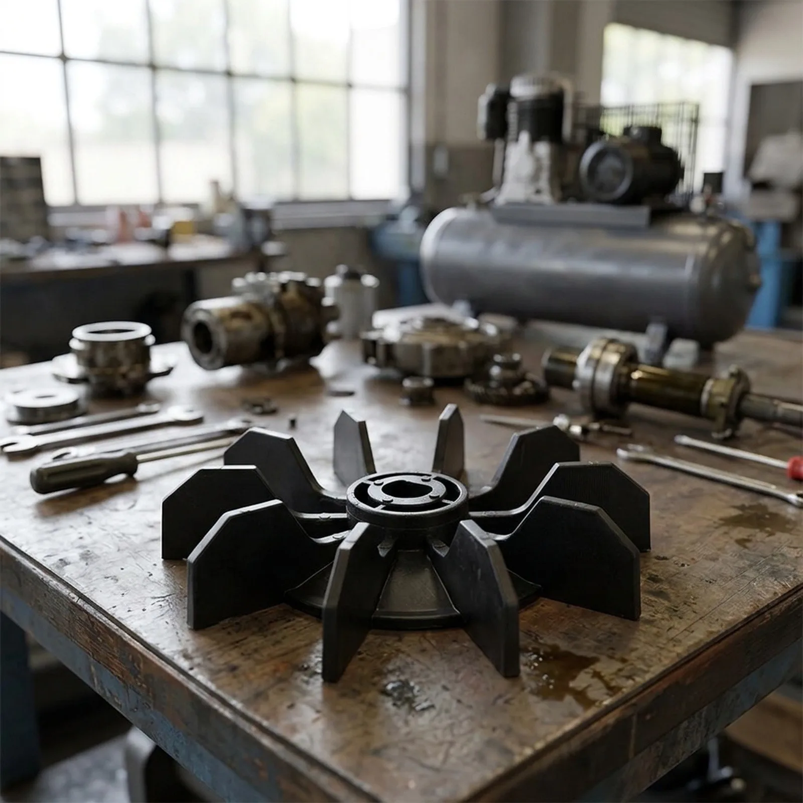 Compressor Fan Replacement 0 5 ID 10 Impeller for Linear Motor Compact Design and Low Noise Operation  Compressor