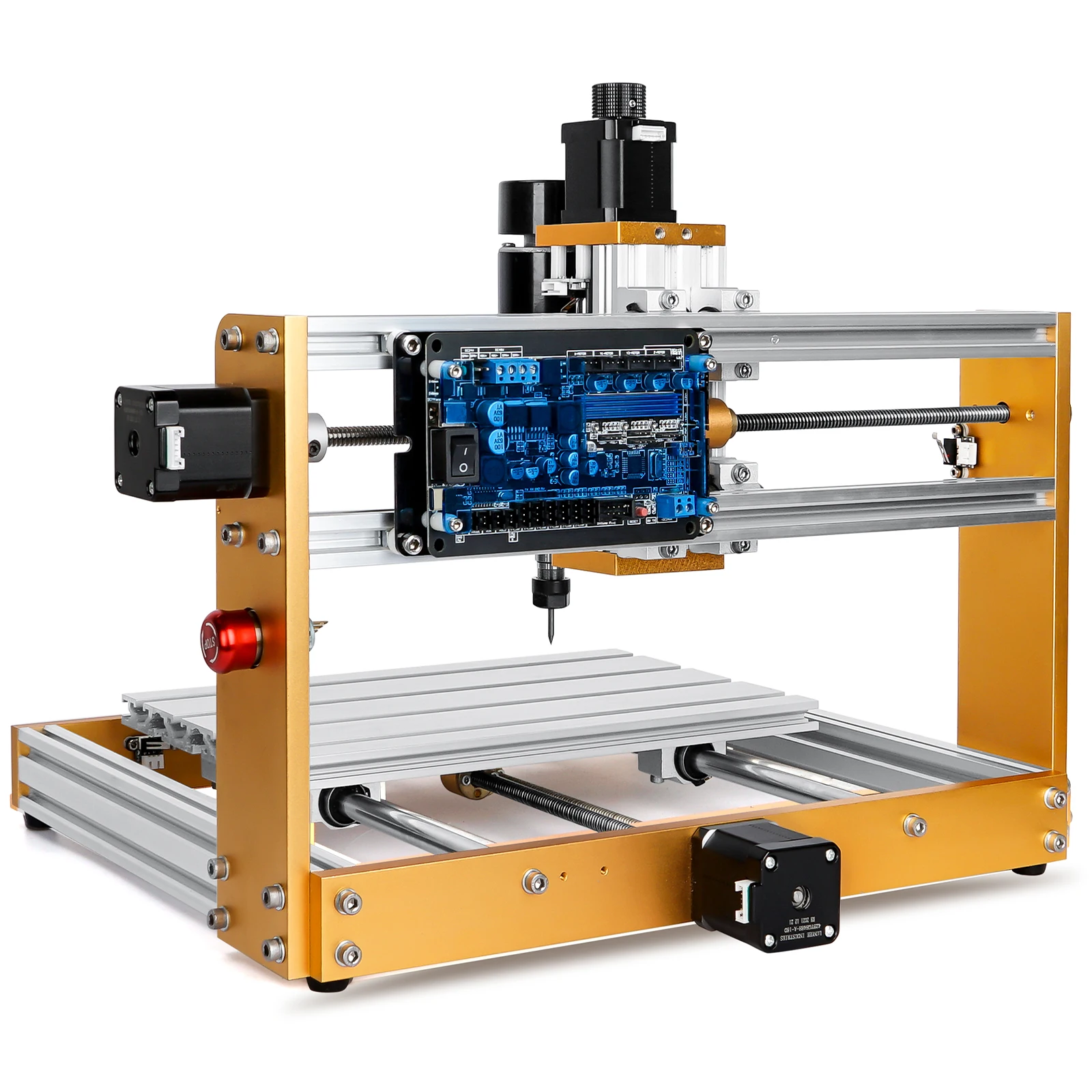 Imagem -05 - Cnc 3018 Pro Router Gravador com Módulo Laser Máquina de Gravura de Eixos Fresagem de Madeira Grbl Carpintaria Diy