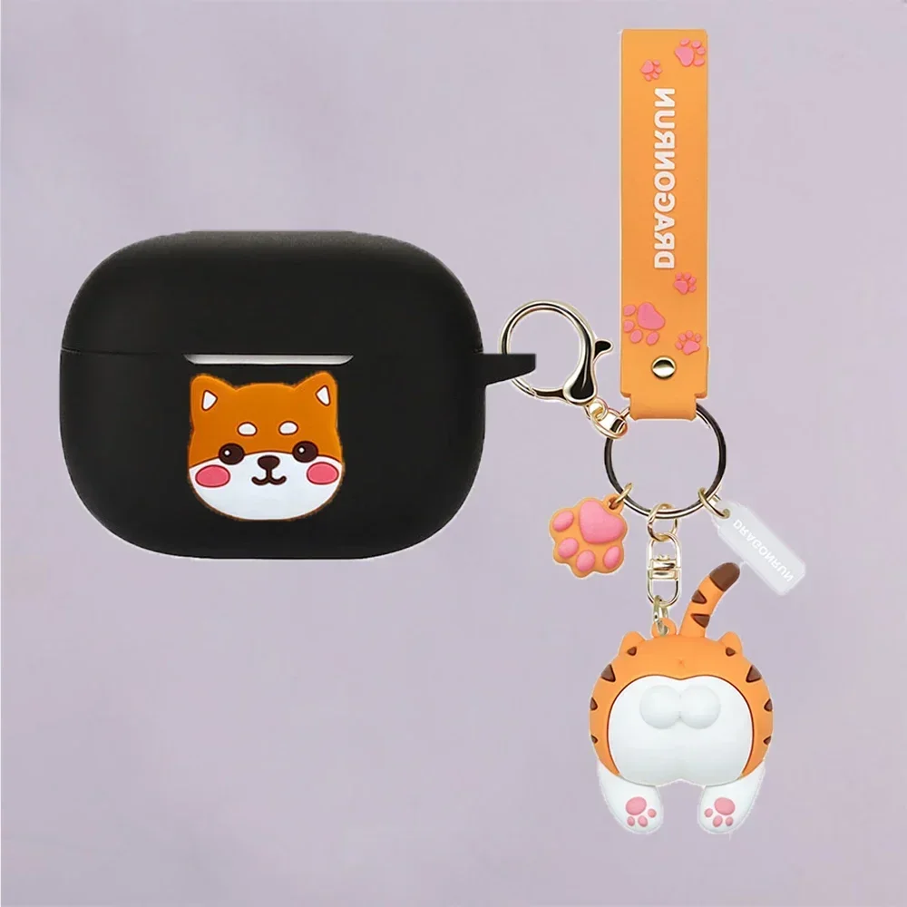 Funda de dibujos animados para PHILIPS TAT2206, bonita funda de silicona para auriculares con colgante de gato/perro/aguacate, tat2206