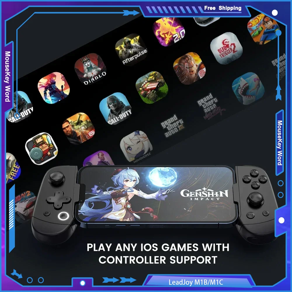 

LeadJoy M1B/M1C Gamepad IOS Gaming Controller Joystick for Xcloud IPhone GeForce NOW Genshin Impact Xbox Game Pass Wukong Gamer