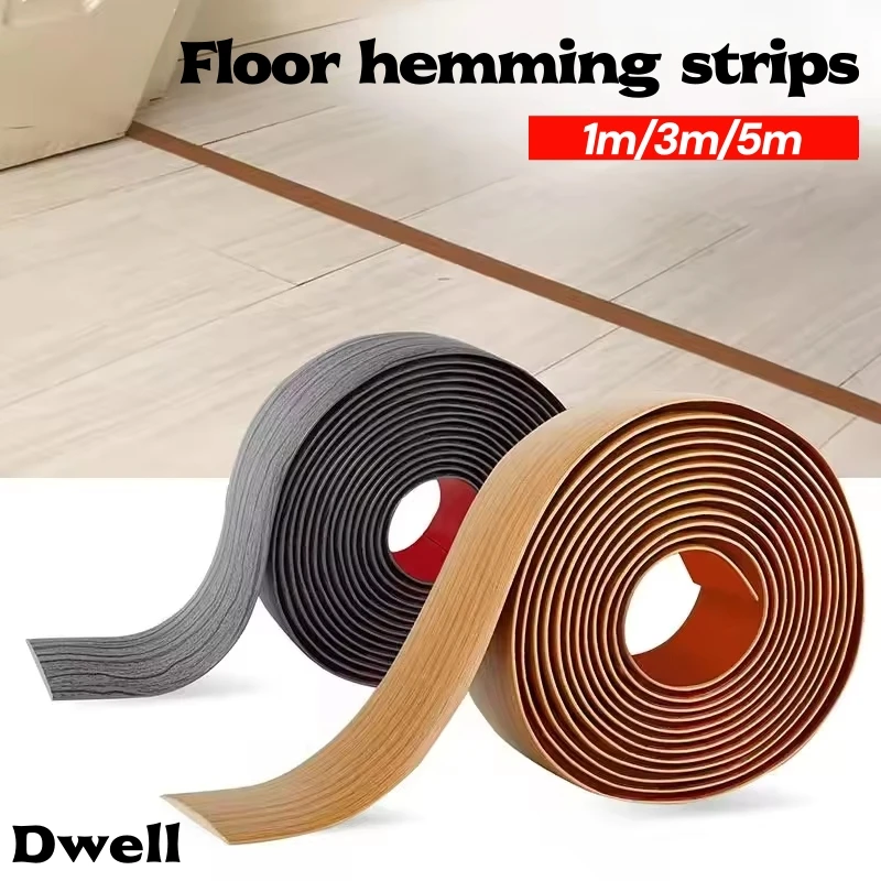 

1PC 39.37/196.85inch PVC Floor Transition Strip Threshold Edging Trim Strip Self Adhesive Doorway Floor Joining Strip Home Decor