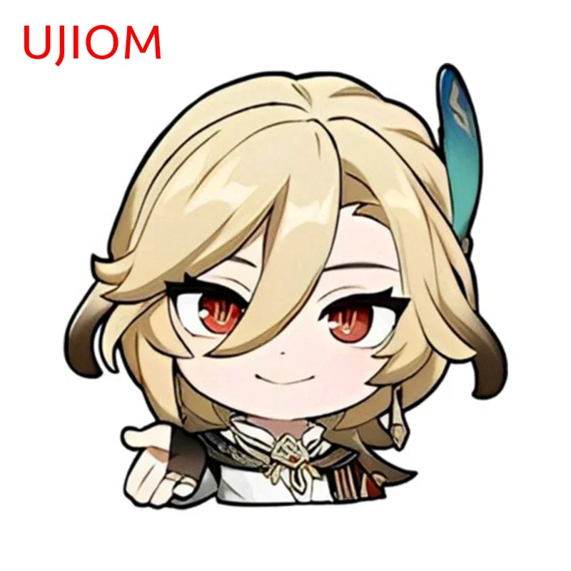 Интересная Настенная Наклейка UJIOM для Genshin Impact Kaveh, водонепроницаемая наклейка для ноутбука с зернистой структурой