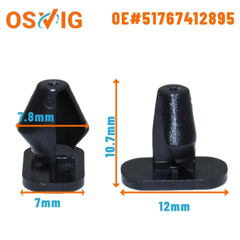

20PCS OE# 51767412895 9025J8 Sealing strip clamps applicable to models 308, 3008, as well as BMW X1, X2 and Mini cars