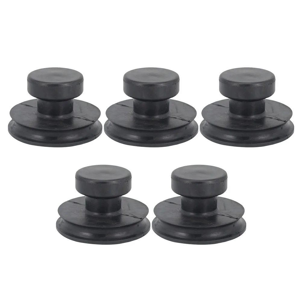 5 Pcs Rubber Suction Bowl Sound Supplies Singing Handle Lifter Tool Accessories Sucker Buddha