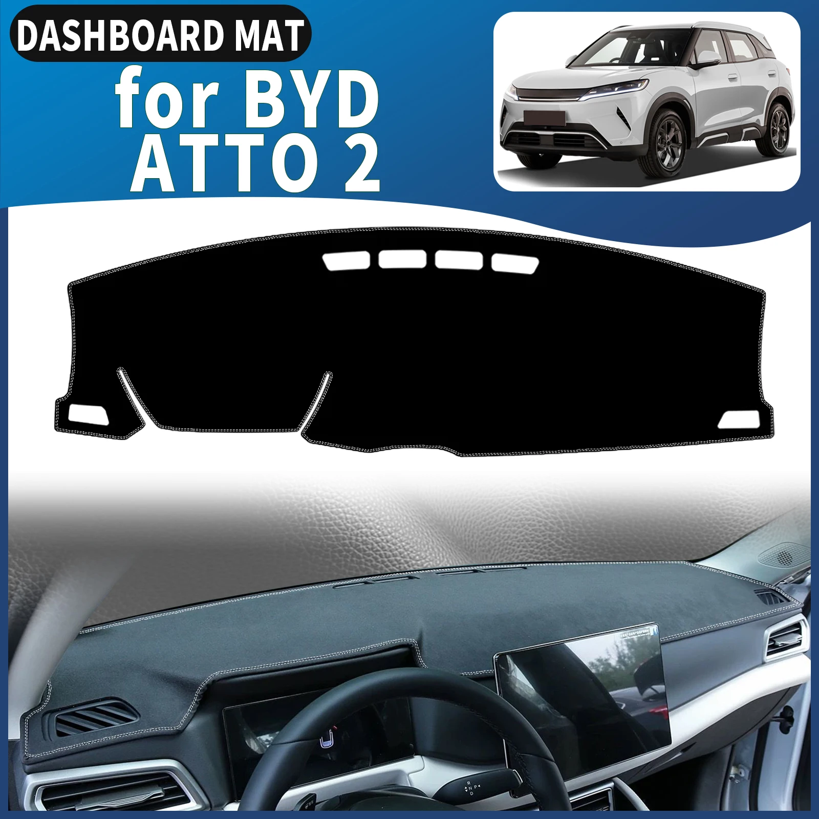 

for BYD ATTO 2 ATTO2 2024-2026 Yuan Up Pro Dashmat Dashboard Cover Pad DashMat Sunshade Protective Carpet Accessories Leather