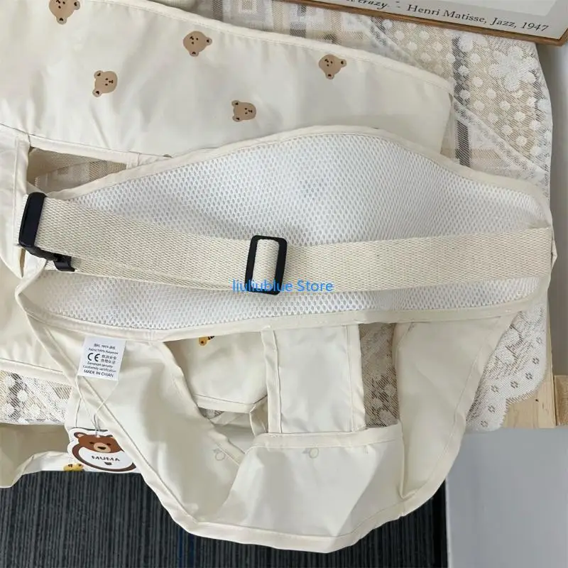 مقعد مرتفع محمول للأطفال مزود بحزام سفر لإطعام الأطفال الصغار، حزام قماش قابل للغسل مناسب للأولاد والبنات 62CF #3