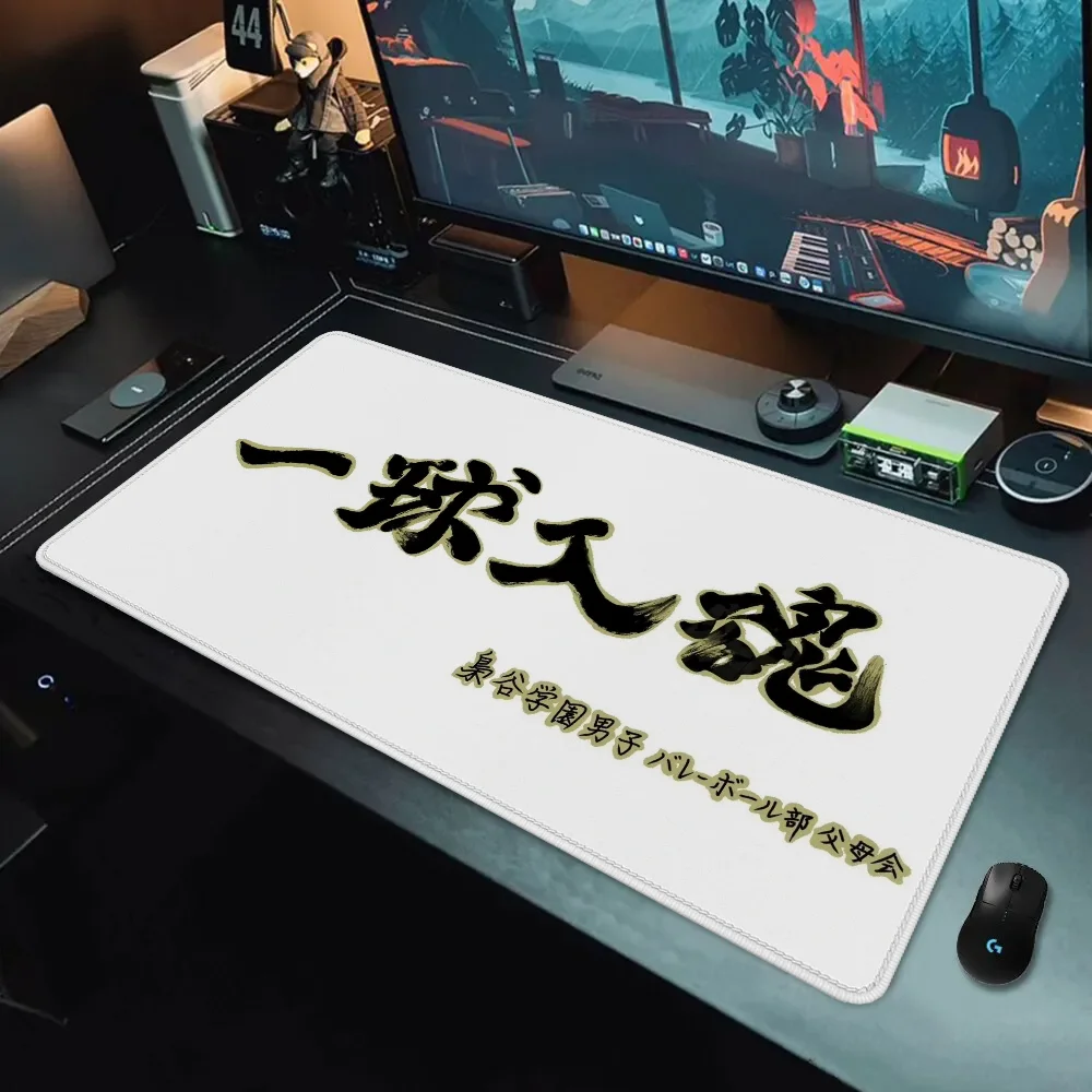 Haikyuu Mouse Pads Gaming Pc Setup Accessories Mouse Pad Large Gamer Desk Accessories Office Computer Table Mousepad Anime Mat