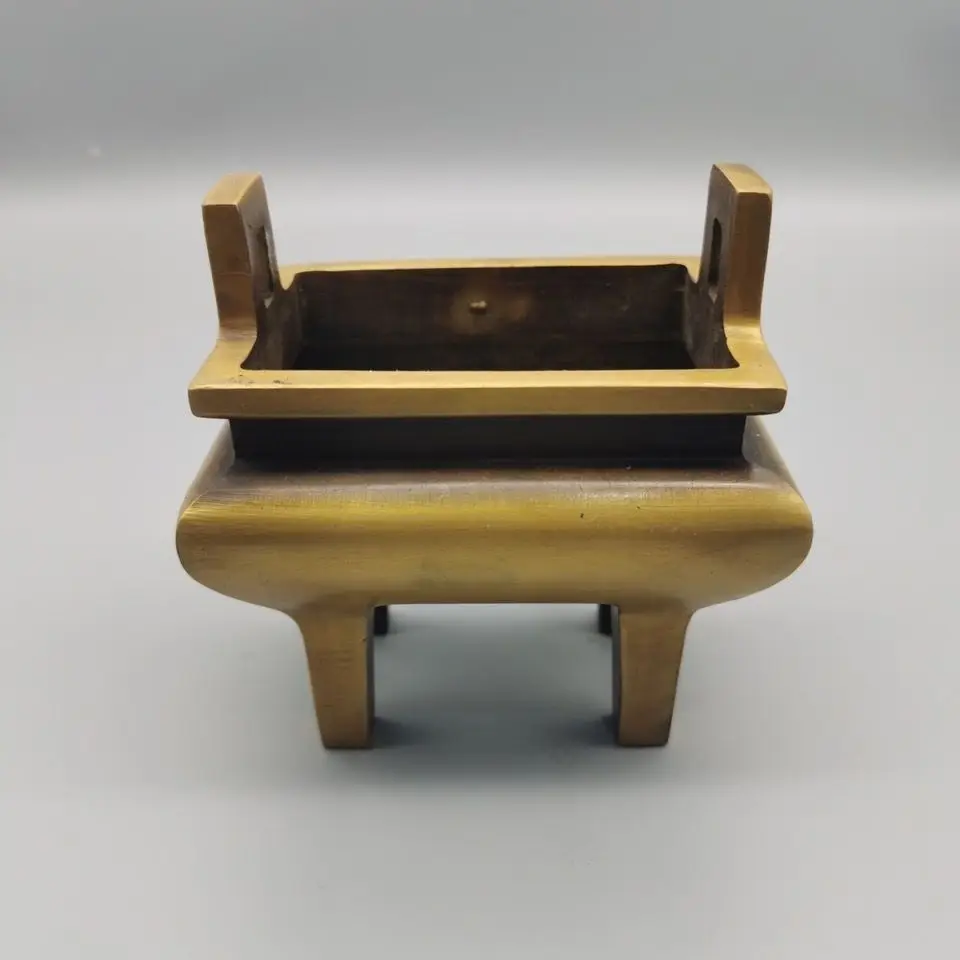Buddhist utensils square tripod Incense Burner Statue for Tea Home Decor Ornaments