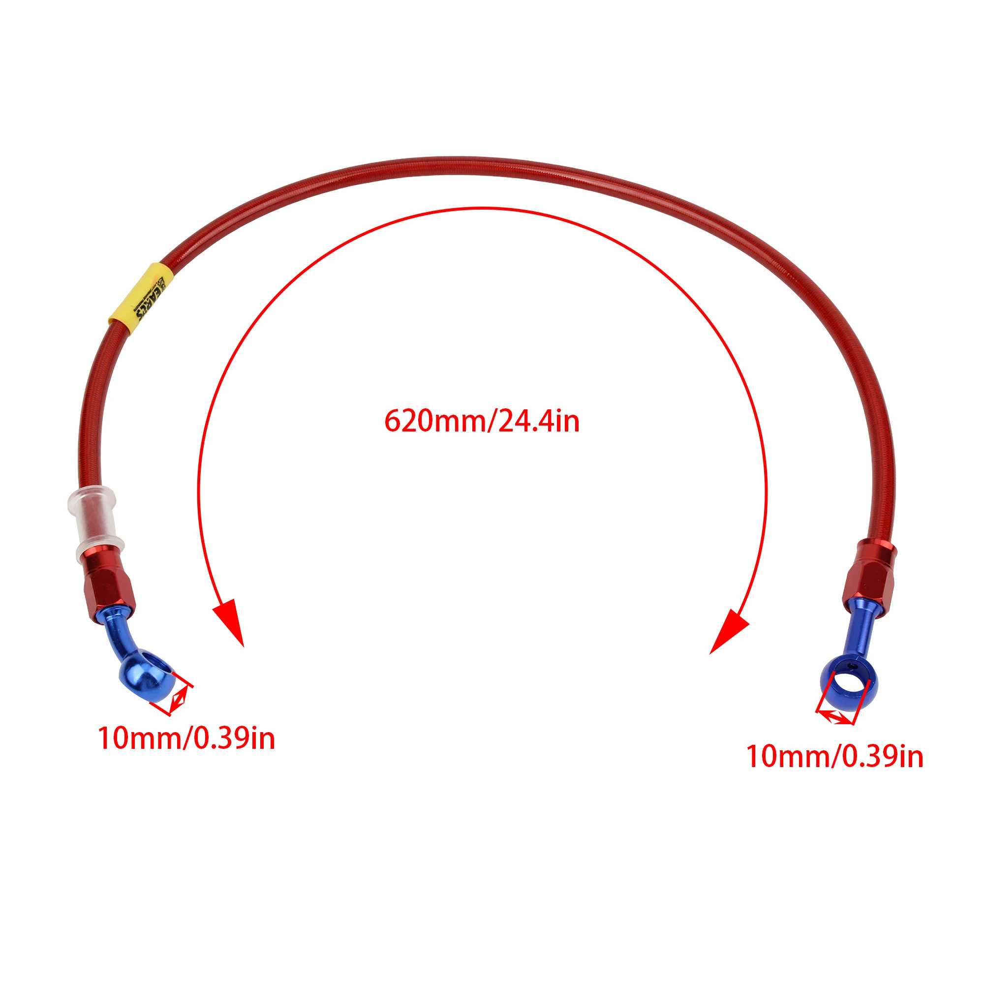 Universal Motorcycle Aluminum Brake Oil Hose M10 Clutch Oil Hoses 50cm 60cm 150cm 180cm for KTM Honda Kawasaki Yamaha Suzuki