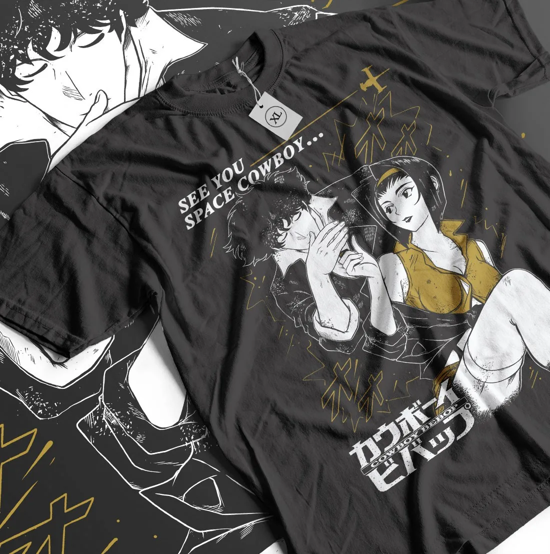 Cowboy Bebop T-Shirt Edward Tee Judy Spike Spiegel shirt Faye Valentine Shirt