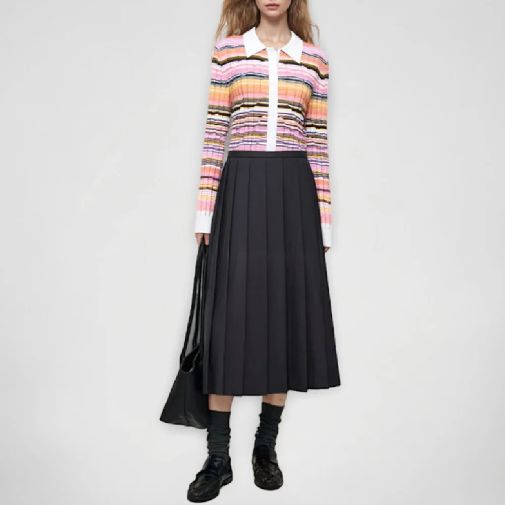 

2025 Women Fashion Shirt Stretch Color Stripes Corset Women Tops T-shirts y2k New Fashion High Quality V-neck Cardigan bra