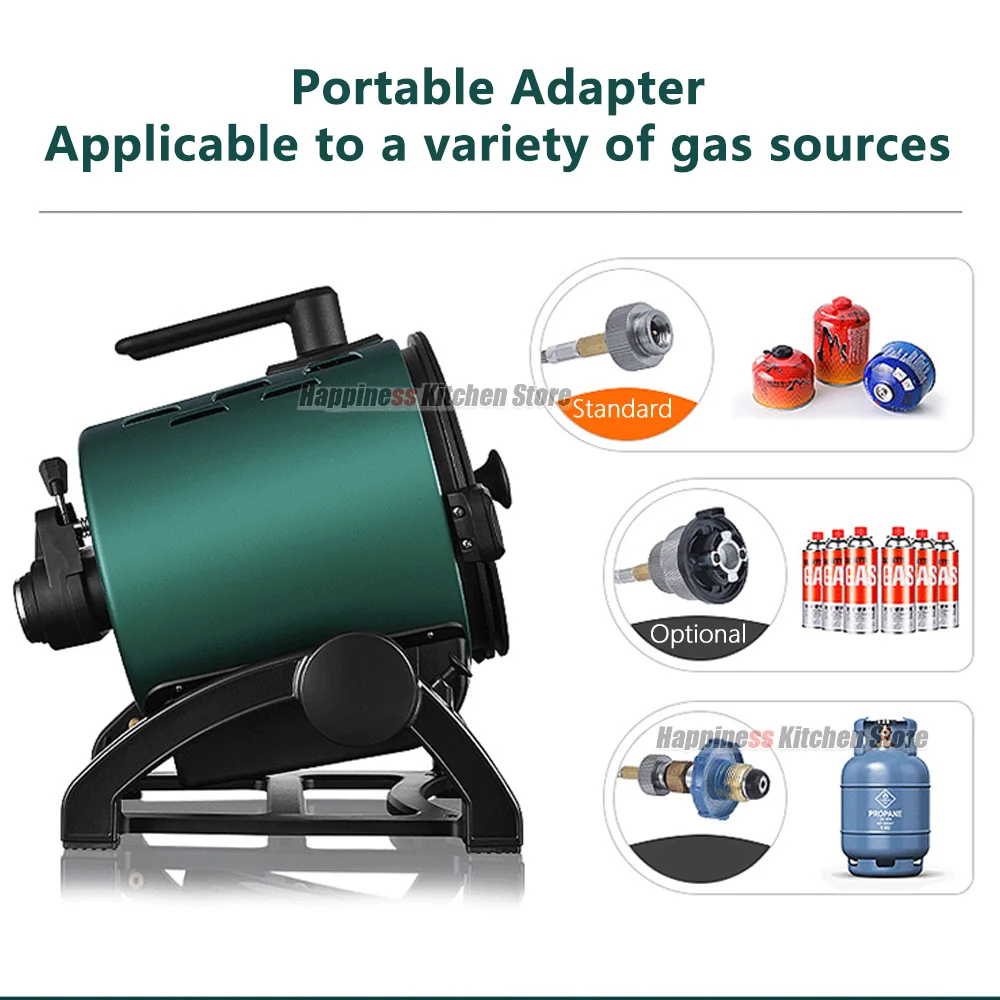 Gas Cooking Machine Automatic Stir Fry Cooker Frying Griddle Non stick Pan LPG BBQ Outdoors Camping Cooker Auto Rotating