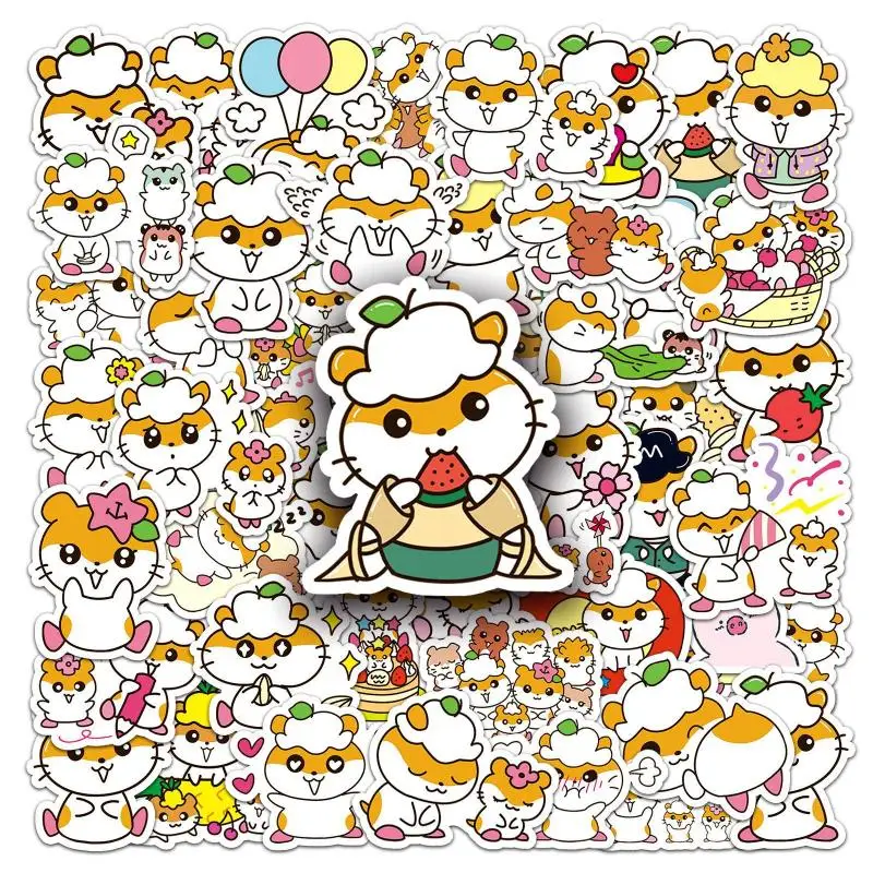 50Pcs Sanrio Corocorokuririn Pvc Stickers Laptop Phone Sticker Diy Luggage Water Cup Waterproof Sticker Cartoon Gift For Girls