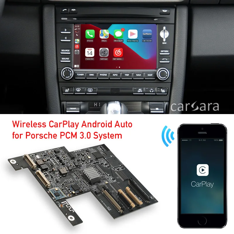 Cayman PCM3.0 Android Auto Module for 911 Carrera Boxster Cayenne CarPlay Box Music Video Phone Mirror Link Waze Navigation Map