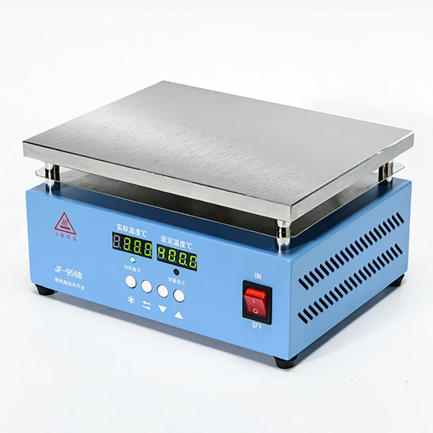 JF956B เครื่องทําความร้อนแพลตฟอร์ม Preheating Station ดิจิตอลจอแสดงผลซ่อมหน้าจอพิเศษหน่วยความร้อนเครื่องมือบํารุงรักษามือถือ 110/220V