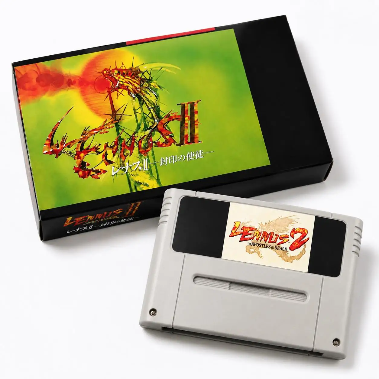 Lennus II 2 Apostles of the Seals Englische Übersetzung 16-Bit Retro Repro Cartridge PAL-Version Speicheroptionen (Fortsetzung von Paladin's)