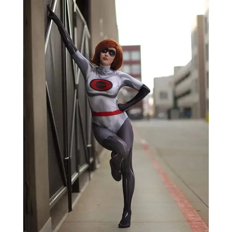 クマの子大人子供 Elastigirl コスプレ衣装女性女性女の子スーパーヒーロー全身タイツスーツハロウィンボディスーツ 2025 新しい