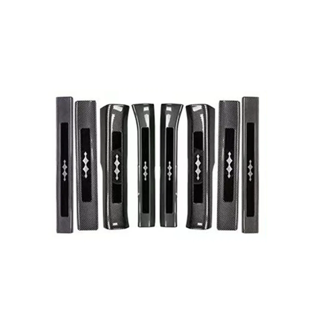 

Защитная накладка на порог для BYD Equation Leopard Titanium 7, наклейка на дверную панель, защита дверей из АБС-пластика с узором под карбон