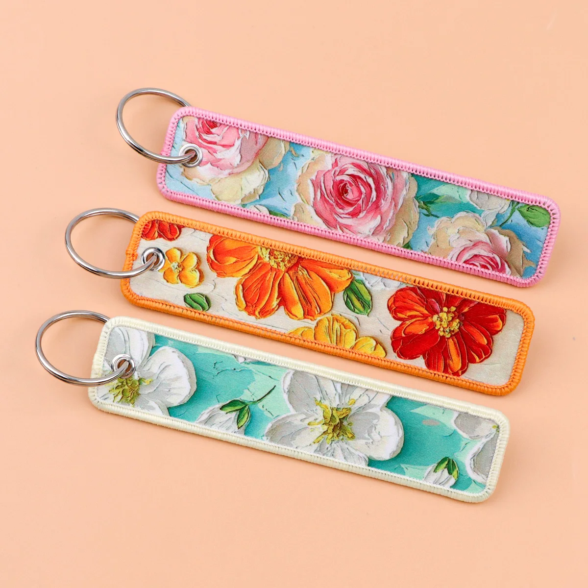 Embroidery Rose - Oil Painting Flower Print Embroidery Key