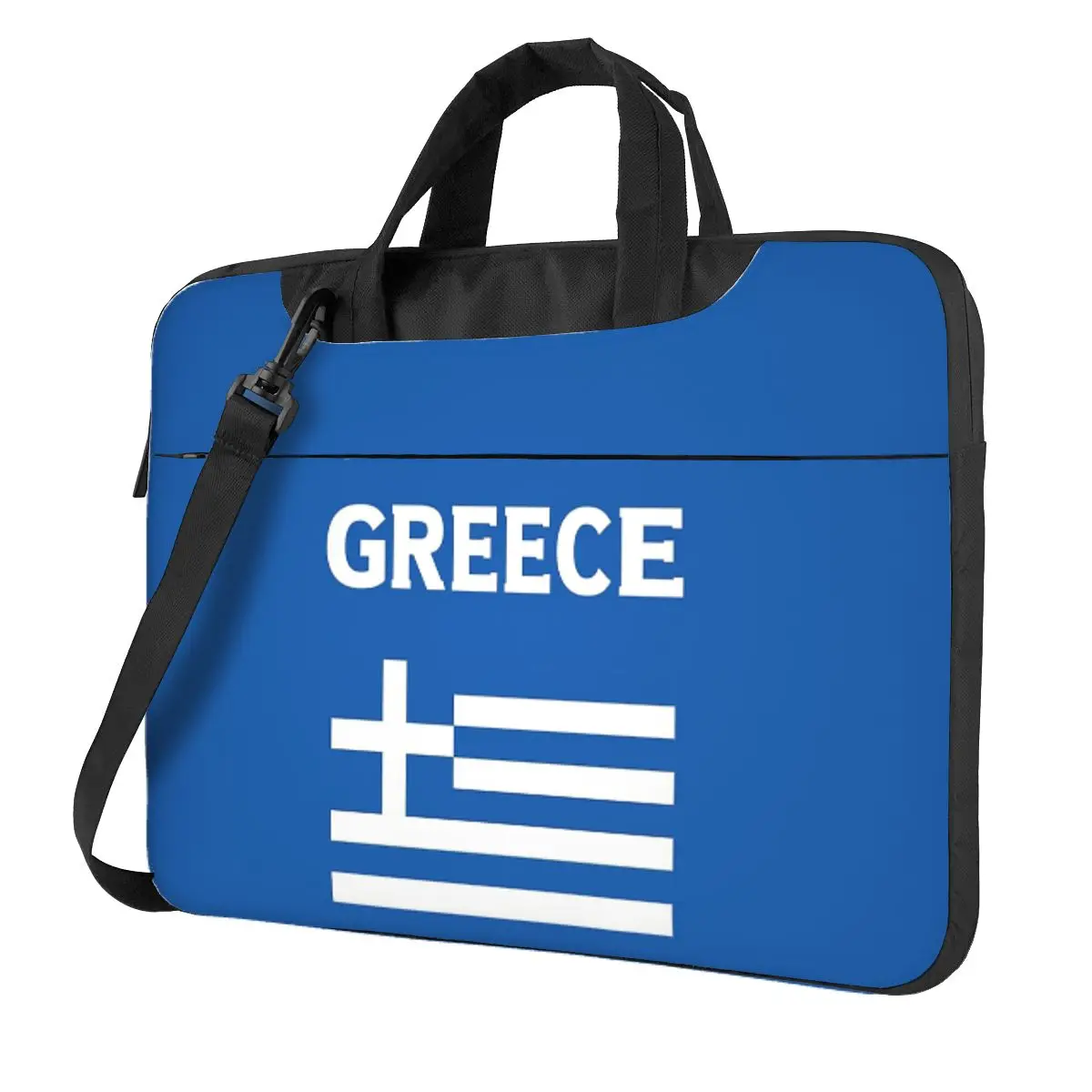 

Greece Greek Flag Crossbody Laptop Bag Case Computer Bag Resistant Protective Notebook Pouch for Macbook Pro Lenovo