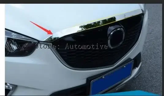 ABS front hood Grill cover trim For 2012 2013 2014 2015 2016 for Mazda CX-5