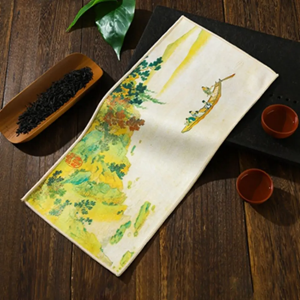 

Chinese Thick Professional Household Tea Set Accessories Table Cleaning Rag Tea Napkin Tea Towel Table Mats