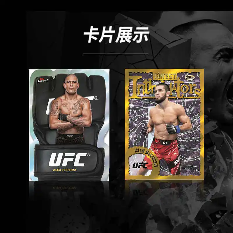 2024 Topps Finest UFC Card Glitter Refractors Sealed Value Box Genuine Trading Cards Toys Holiday Birthday Gifts for Boys Girls - view 2