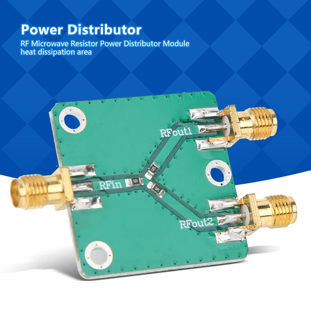 Power Distributor Module Power Splitter Divider RF Microwave Resistor Power Distributor Module Microwave Power Splitter Divider