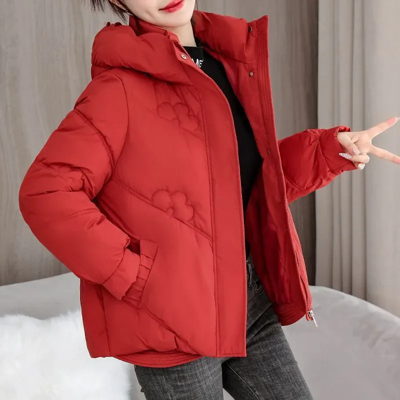 2025 nouvelles femmes Parkas hiver chaud ample gonflé manteaux coton rembourré vestes mode coréenne à capuche femme coton vêtements d'extérieur