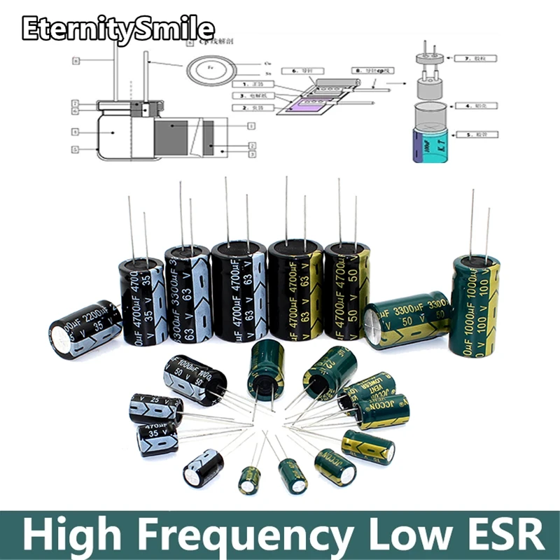1/10 pces 450v220uf 22x45mm 18x40mm adaptador de alimentação baixo esr/impedância capacitor eletrolítico de alumínio resistancne de alta frequência