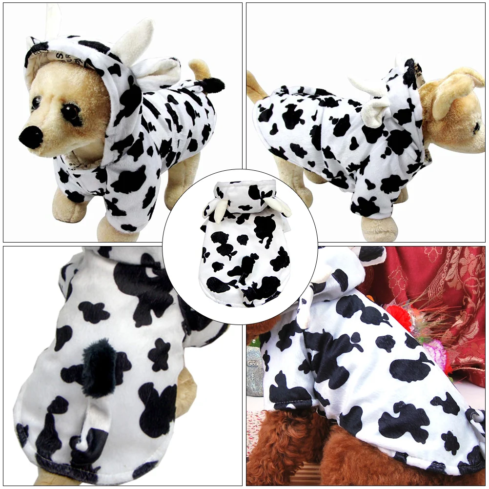 

Soft Breathable Cow Modeling Pet Clothing Lightweight Dog Costume Decorative Pet Apparel Lovely Fashionable Outfit