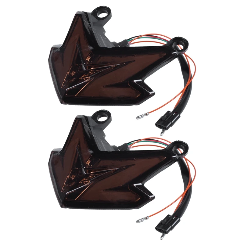 

2X Motorcycle Tail Light LED Turn Signal Lights Rear Brake Stop Cafe Racer Lamp Tail Light For Kawasaki Z800 2013-2016