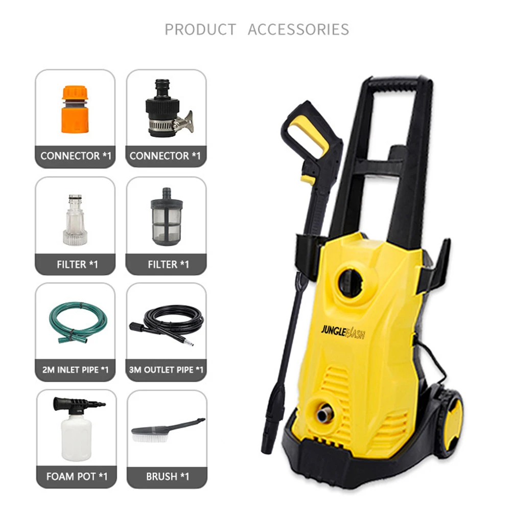 JUNGLEFLASH High Pressure Washer Car Washers Garden Washing Machine For Karcher Water Gun Garden High Pressure Cleaning Gun