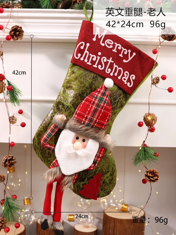 Kerstversiering Grote Driedimensionale Figuur Kerstversiering Sokken Kerstboom Hanger Snoep Cadeau Tas