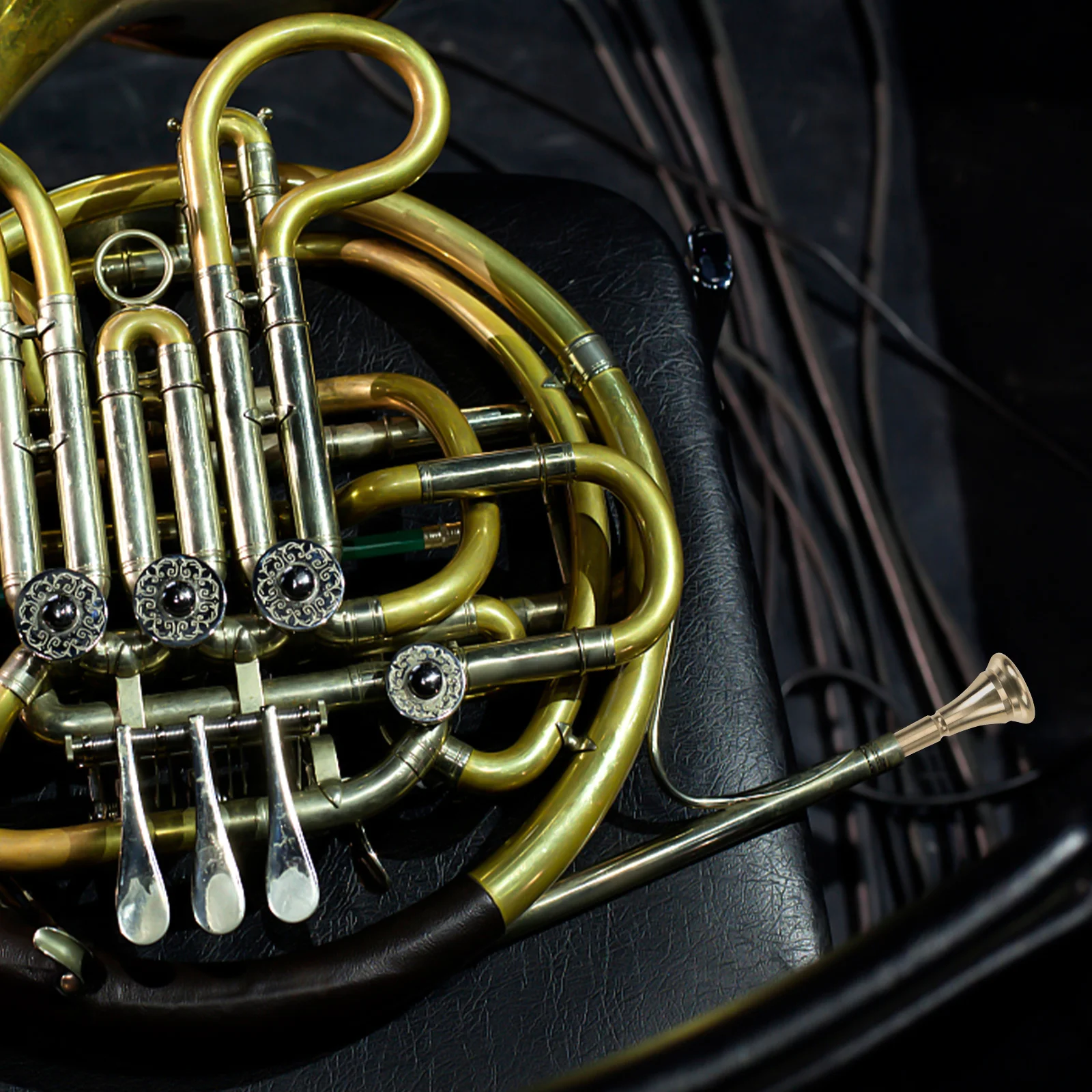 

Professional Replacement French Mouthpiece Durable Copper Alloy Accessory For Beginners Smooth Surface Part Musical Instruments