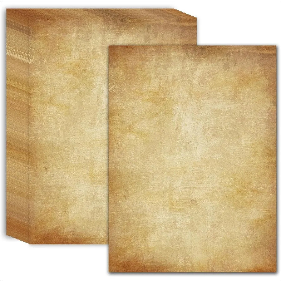 

Stationery Writing Paper 60 Sheets 8.5" x 11" Vintage Thicker Double Sided Printing Paper Antique Looking Letterhead Paper for