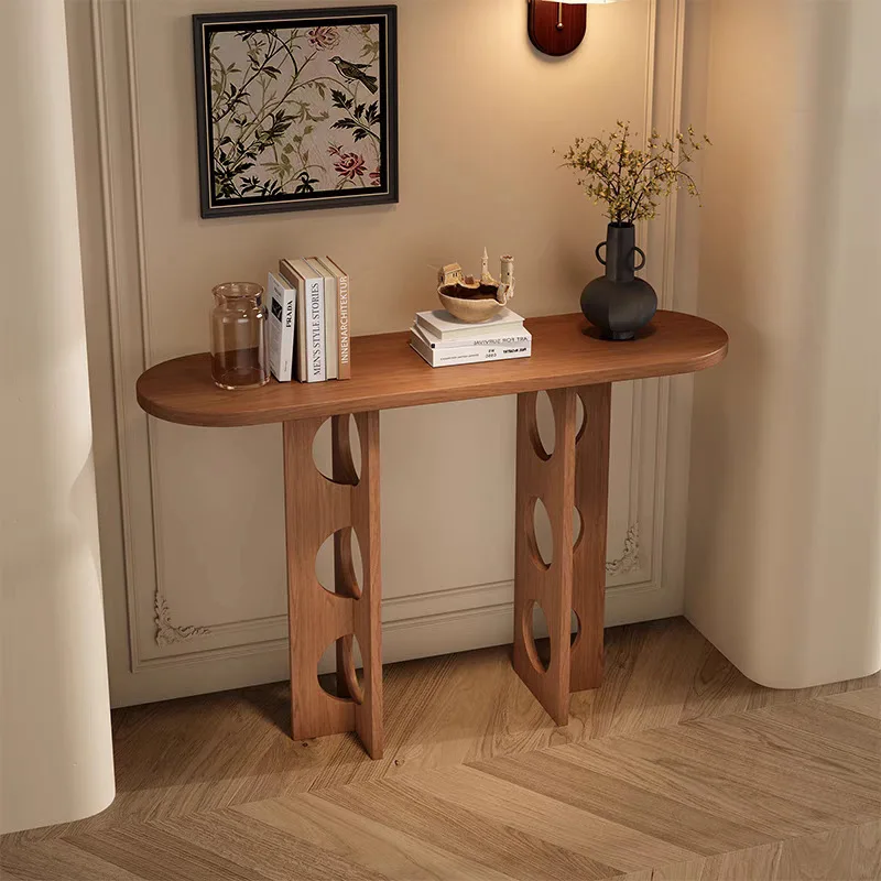 Chinese solid wood hollow entrance modern simple style color matching living room home display table end view table table other
