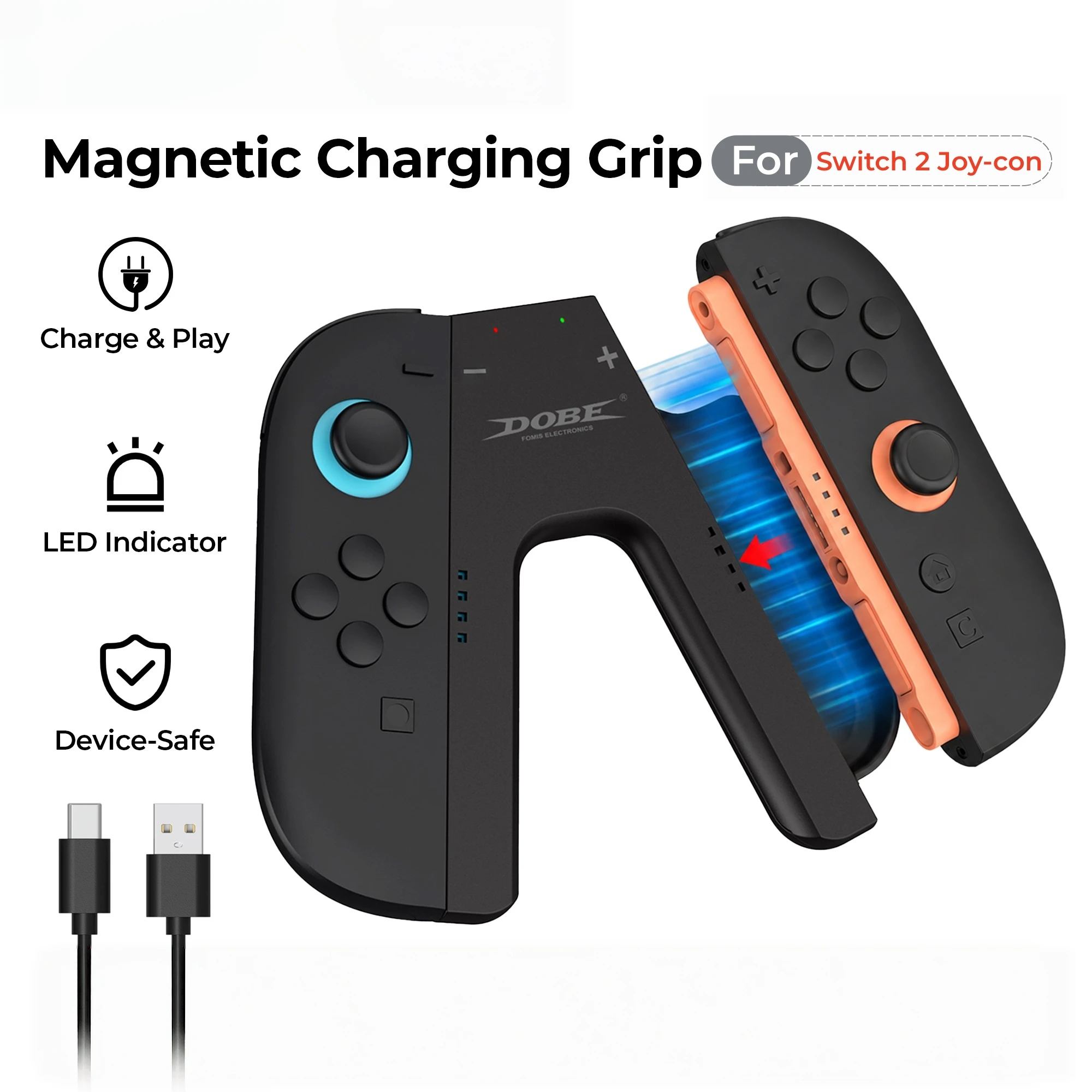 Gaming Accessories Joystick - Oplaadhandvat voor Nintendo Switch 2 Joy-Con