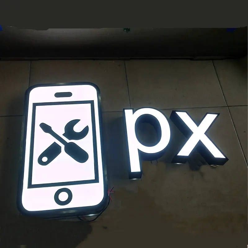 

Custom LED Acrylic Company Sign Letters 3D Logo Sign Board Business Personalized Illuminated Lettering