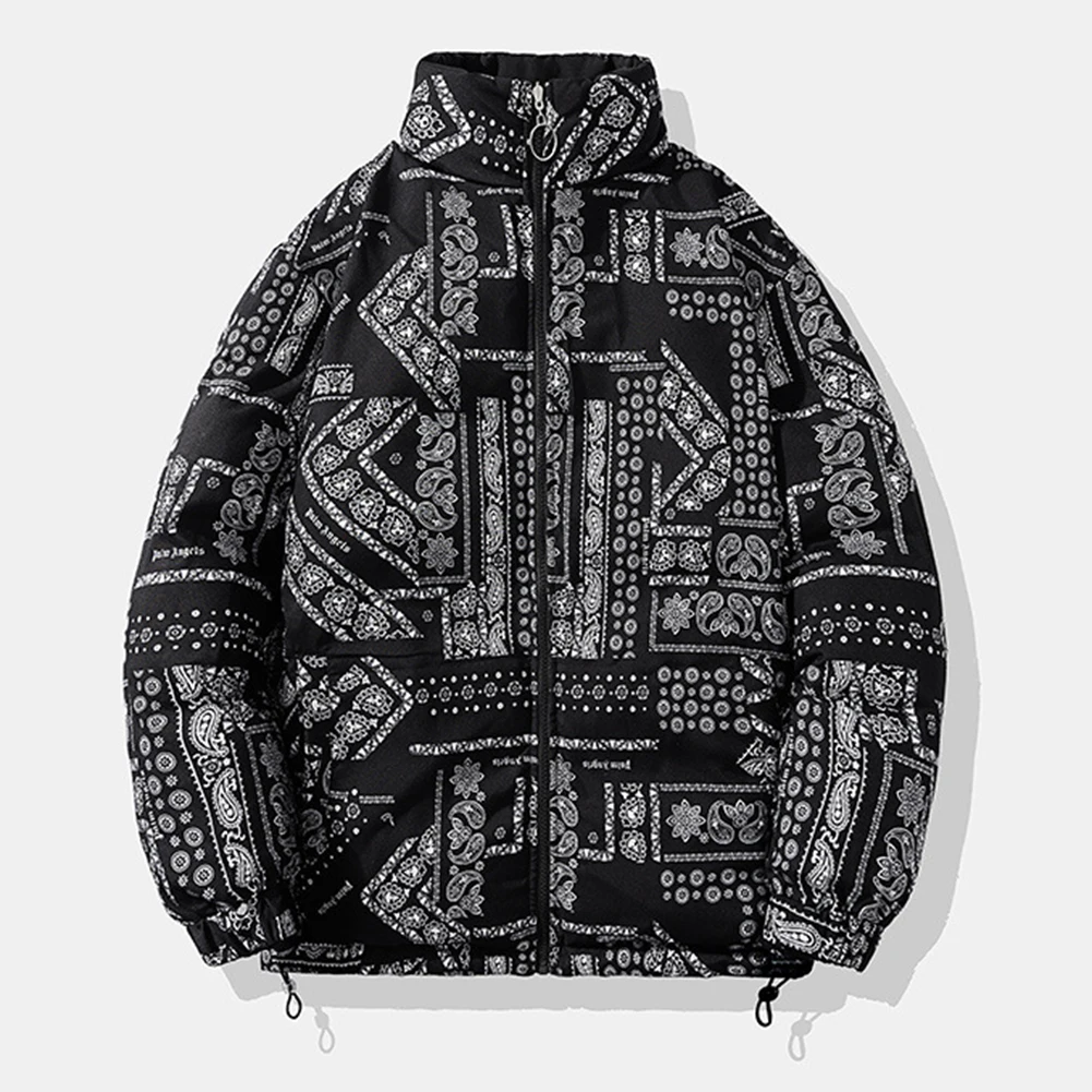 Casual Daily Wear Mens Reversible Coat Thickened Plus Size Parka Casual Parka Loose Fit Jacket Thickened Lining
