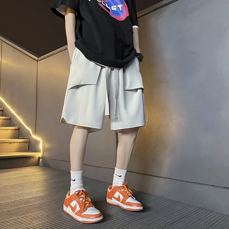 

2023 Summer Faion Men's Loose Casual orts Straight Leg Eighteen Pants Youthful Vitali Sle Casual Wear