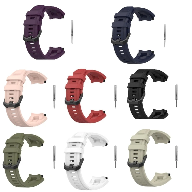 Dây Đeo Silicon Mềm Cho 2 Cho Dây Đeo Đồng Hồ Thông Minh Vòng Tay Thể Thao Dây Đeo Thay Thế Dây Đeo Đồng Hồ Vòng Tay