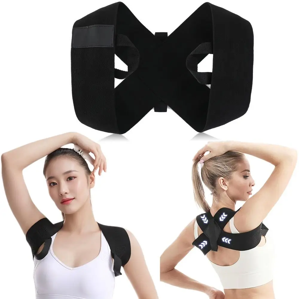 Breathable Soft Elastic Fabric Hunchback Corrector Waist Widening Anti-camel Back Correction Strap Training Aid Tape