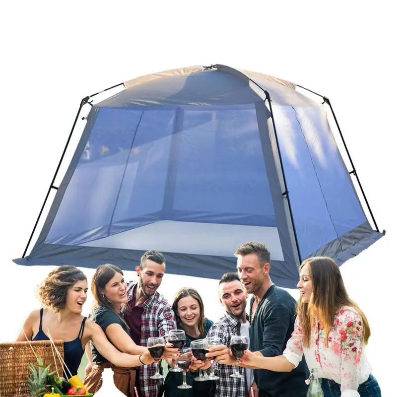 Outdoor Camping Tent Folding Summer Ventilation Mosquito Net Tent Outdoor Hiking Picnic Fishing Beach Barbecue Patio Canopy Tent