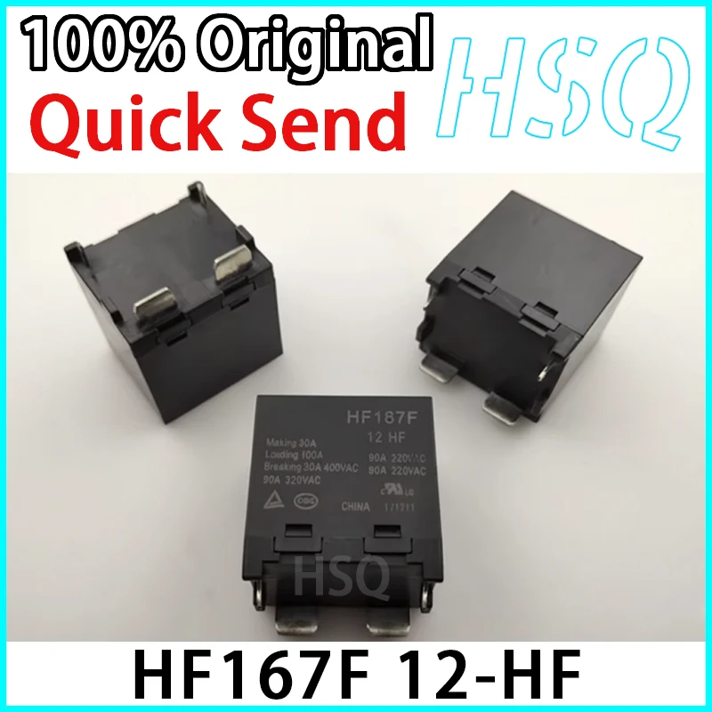 1 Uds nuevo Original HF167F 12-HF 4 pines 90A relé Solar 12V
