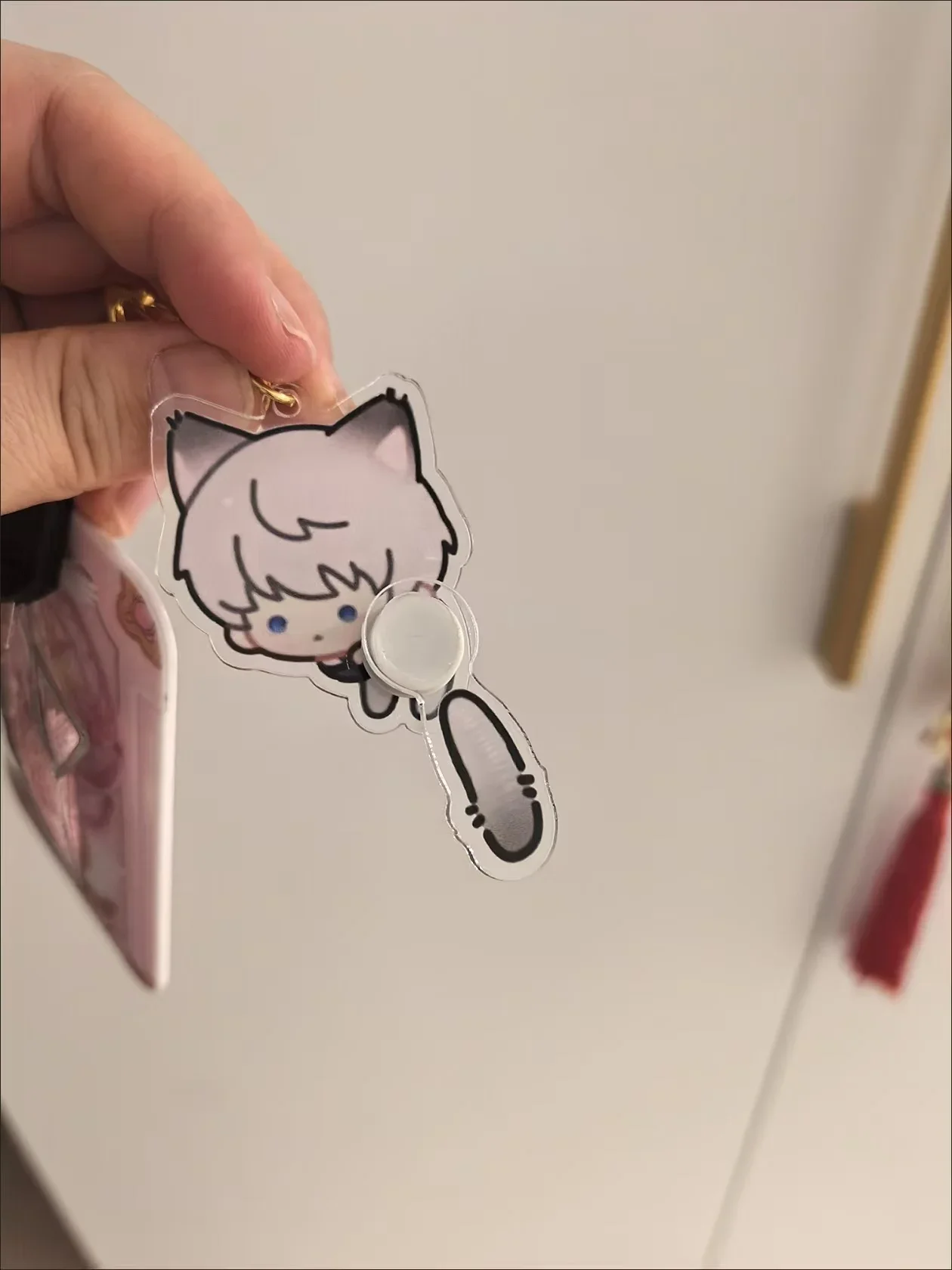 Tail Wagging Keyring Game Love And Deepspace Xavier Zayne Rafayel ralayo Sylus Cosplay Key Chain Acrylic Keychain Figure Pendant