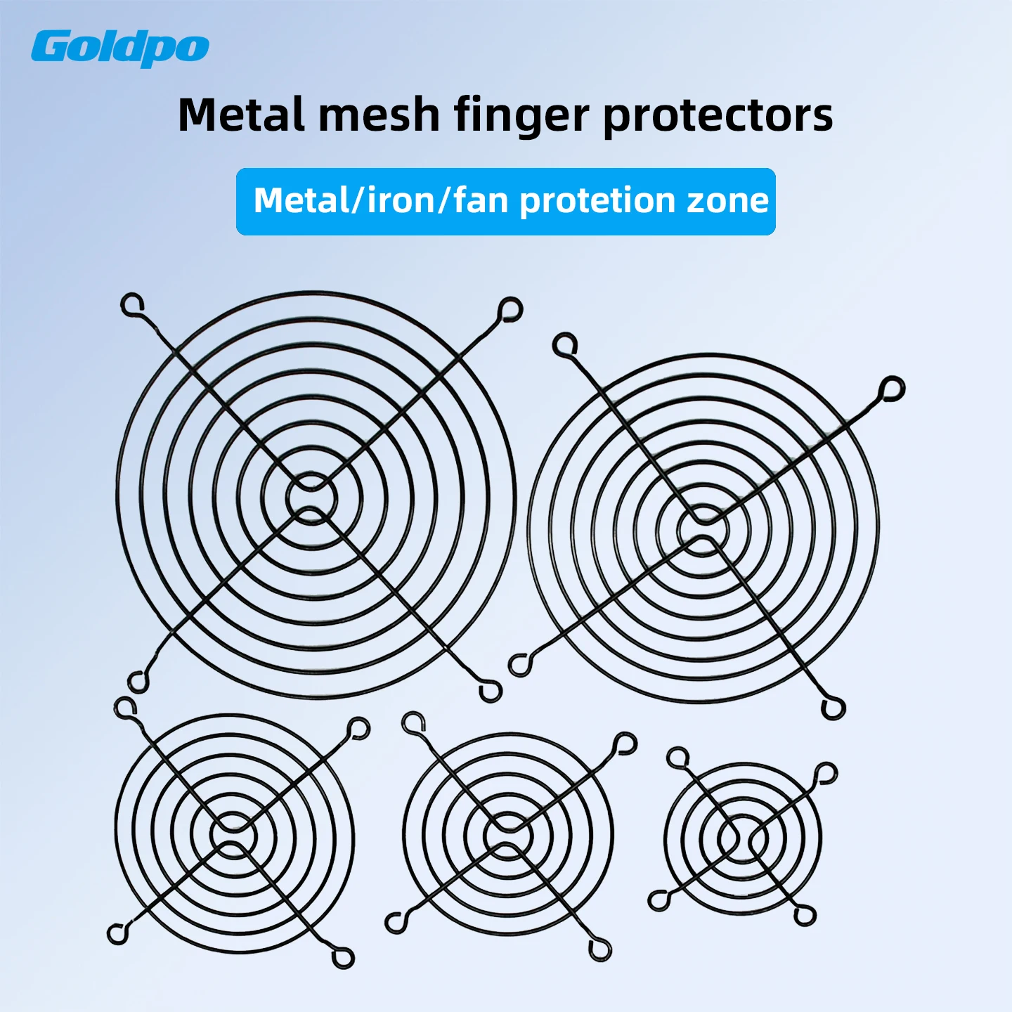 

5 PCS Metal Cooling Fan Grill Cover Radiating Protective Cover Net Filter Guard 80mm/90mm/120mm Fan Iron Net